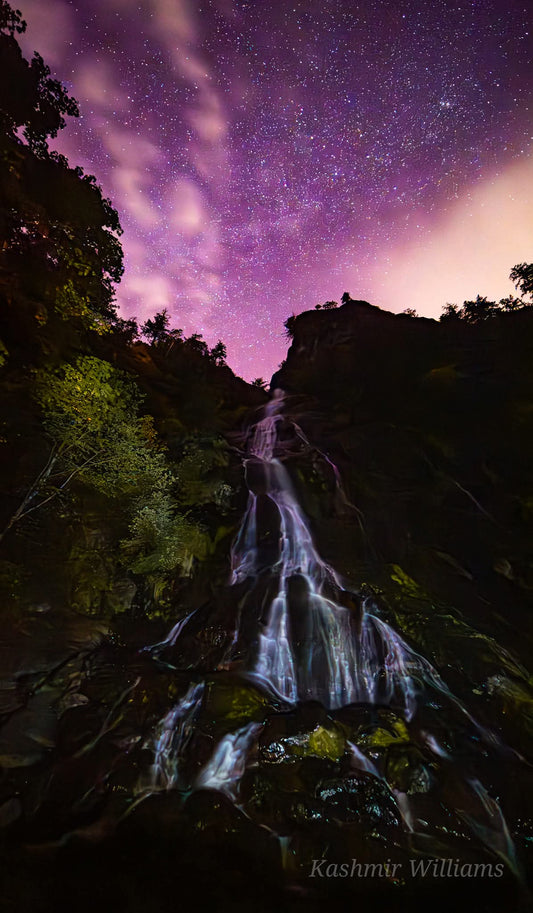 Rocky Brook Falls Aurora